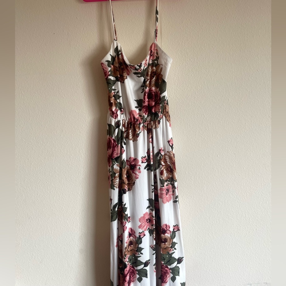 Spaghetti Strap Maxi High Slit Sundress